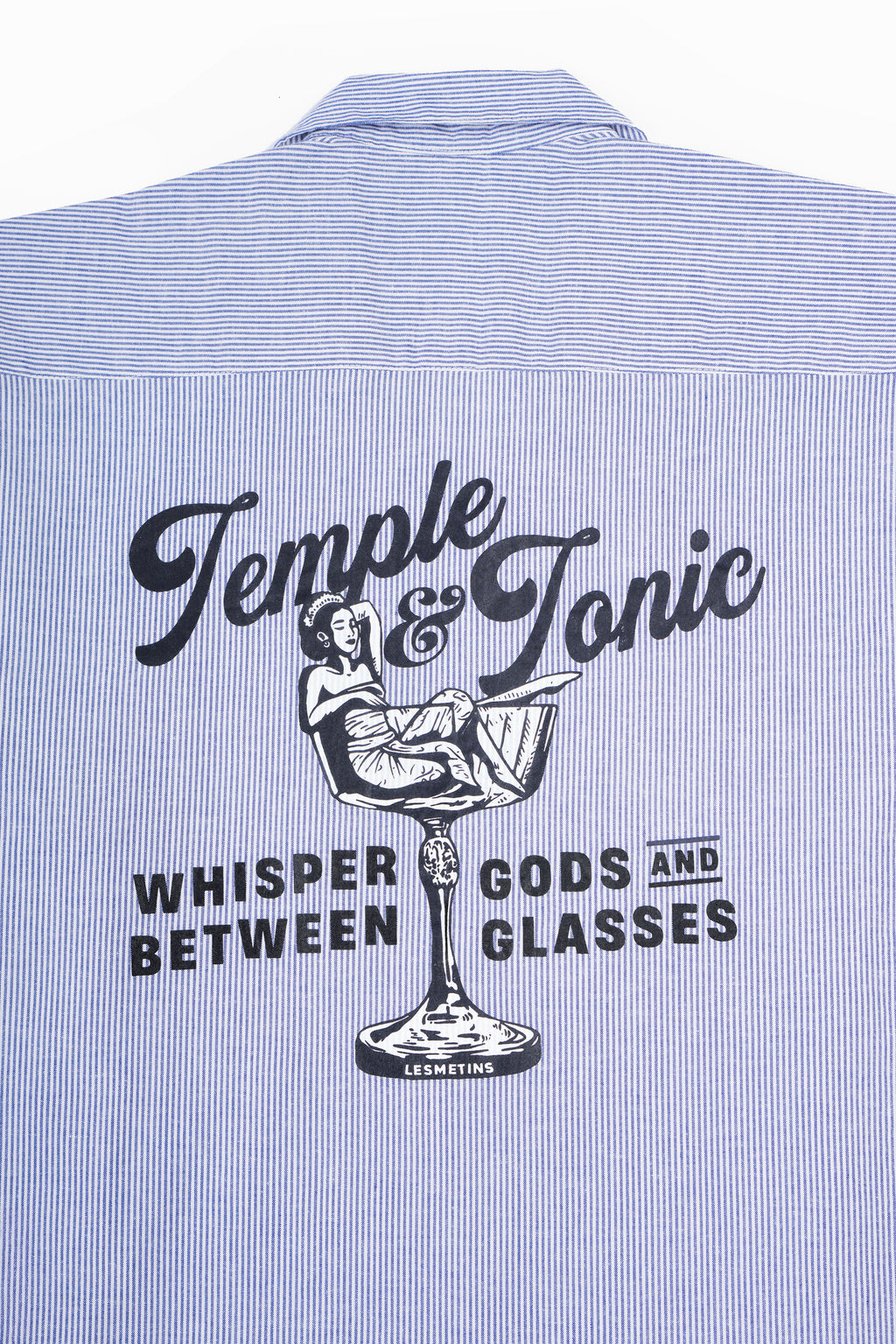 TONIC Sky Blue Boxy-Fit Open Collar Shirt