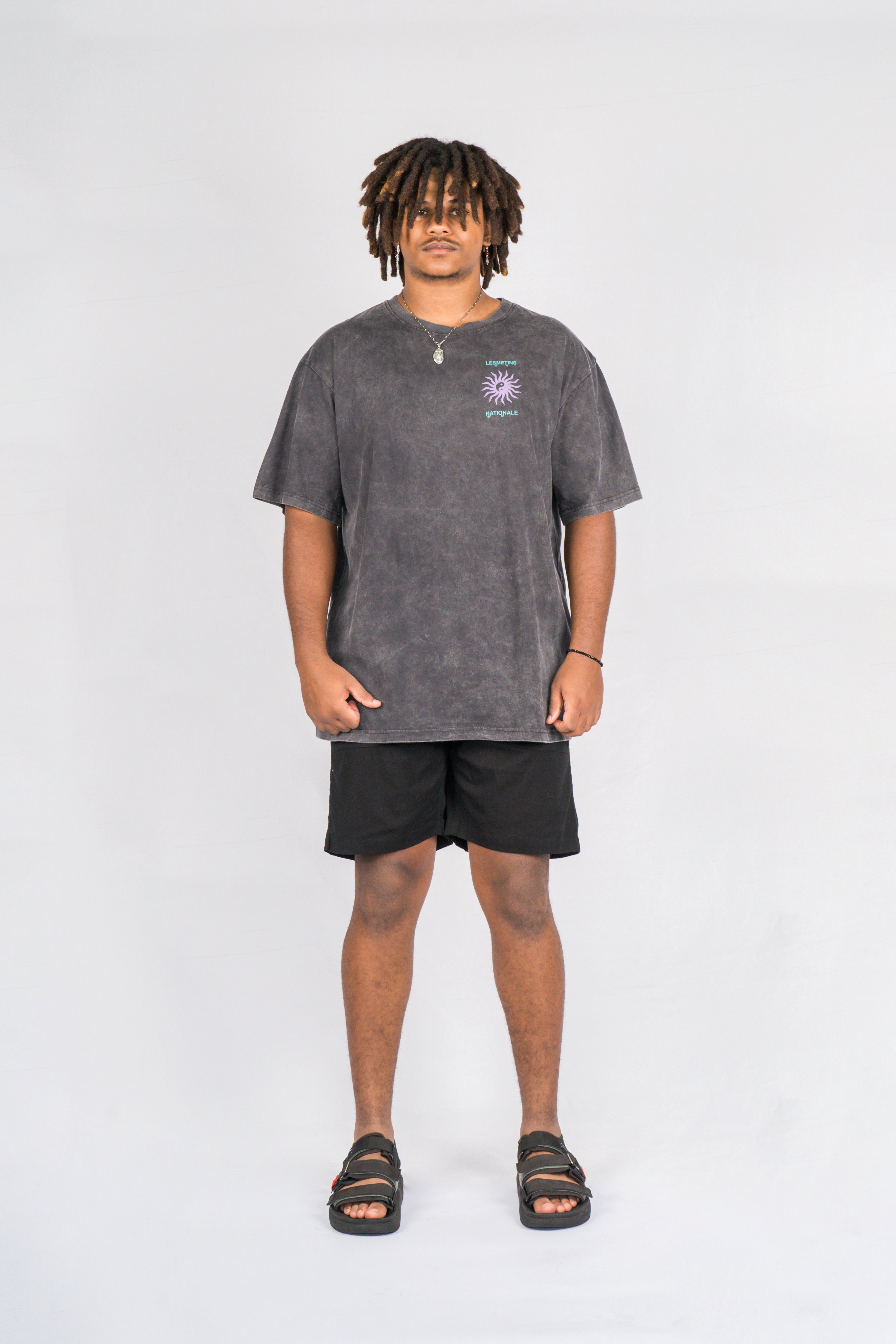 BOSTON Black Relaxed-Fit Shorts