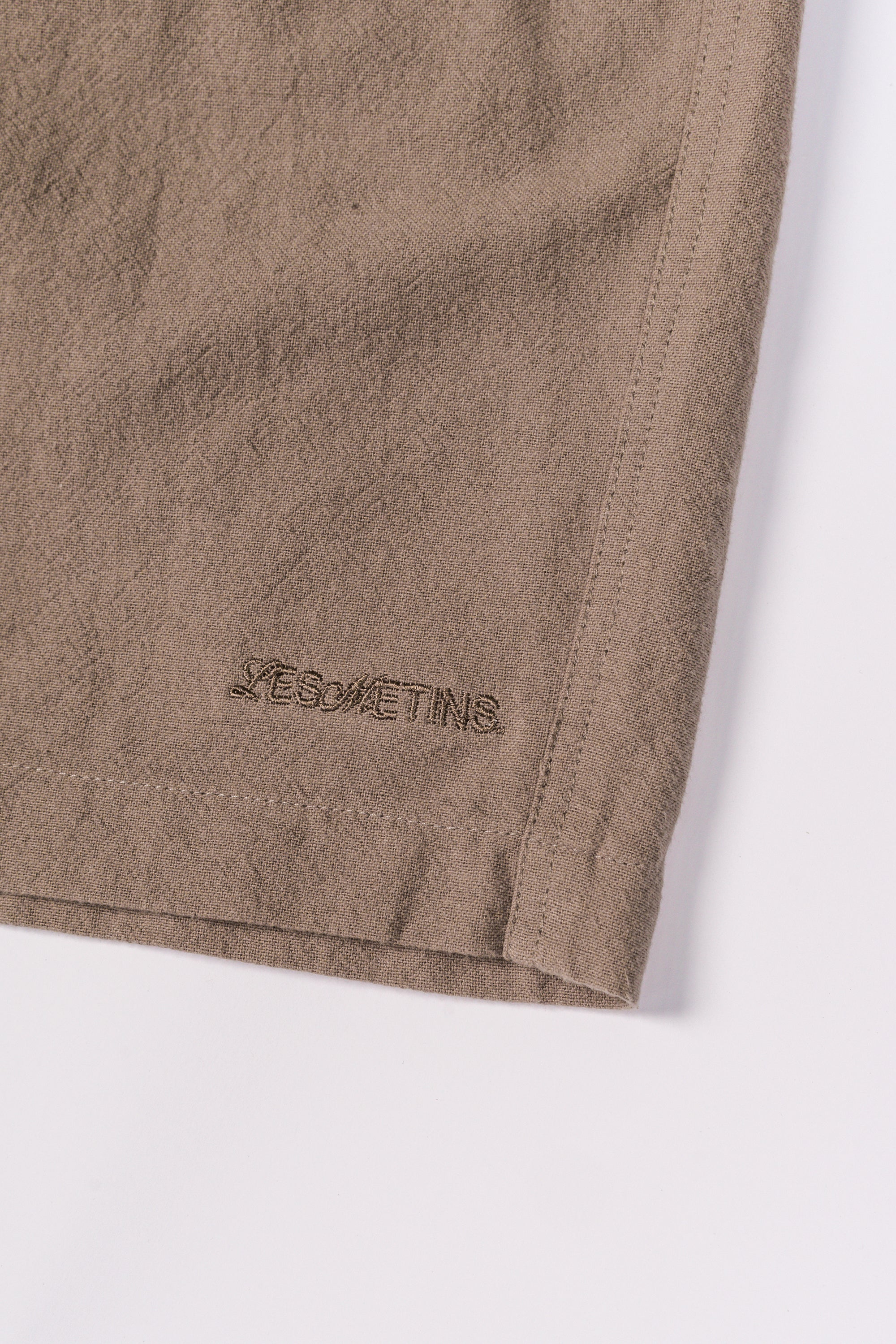 CASSA Dark Brown Relaxed-Fit Shorts