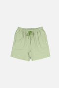 CASSA Light Green Relaxed-Fit Shorts