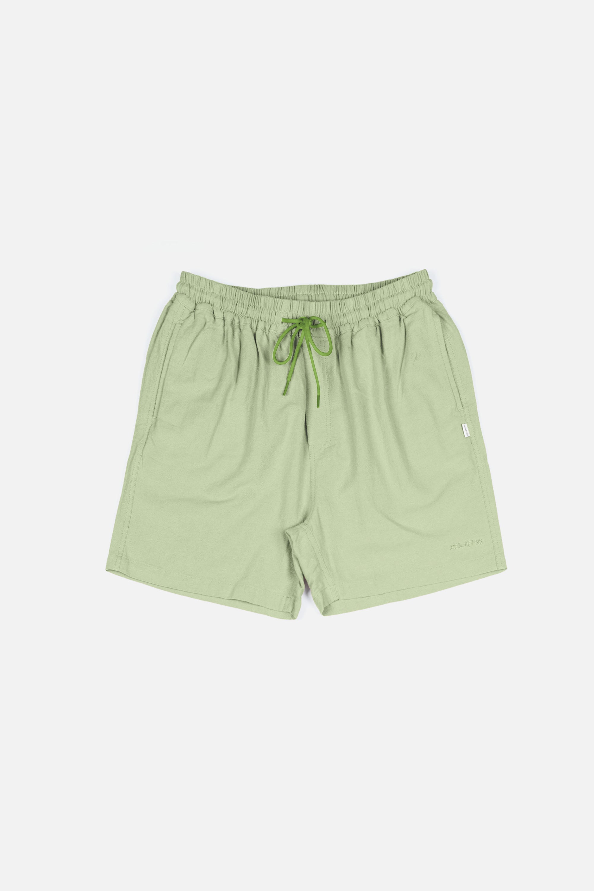 CASSA Light Green Relaxed-Fit Shorts