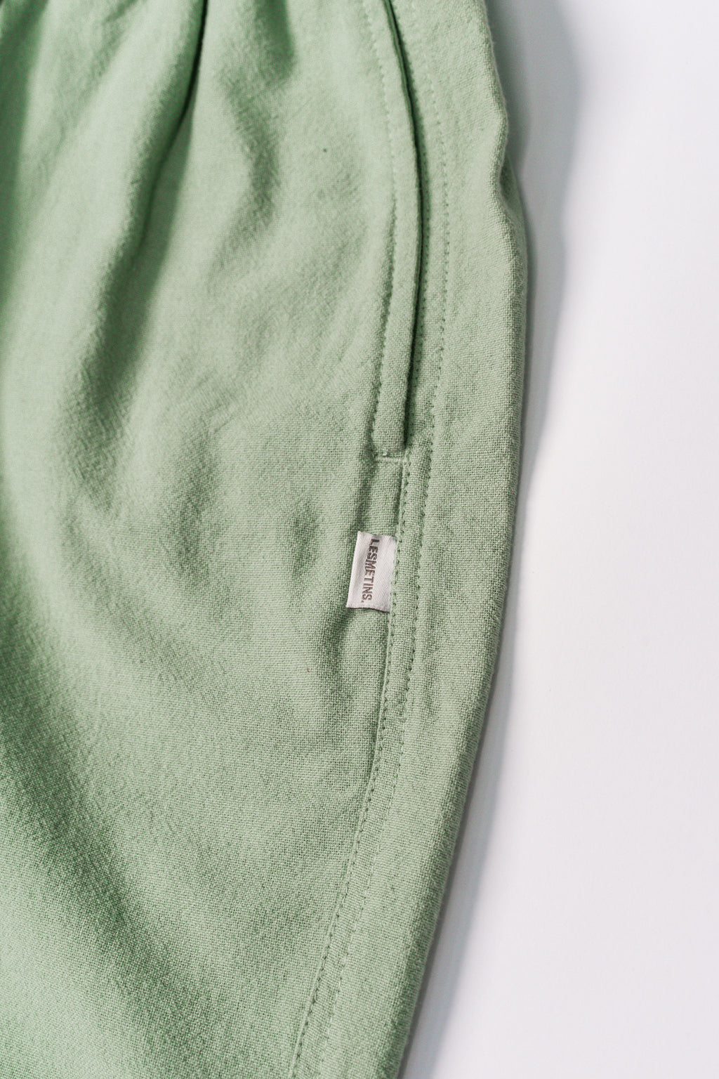 CASSA Light Green Relaxed-Fit Shorts