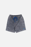 LANY Black Wash Relaxed-Fit Shorts