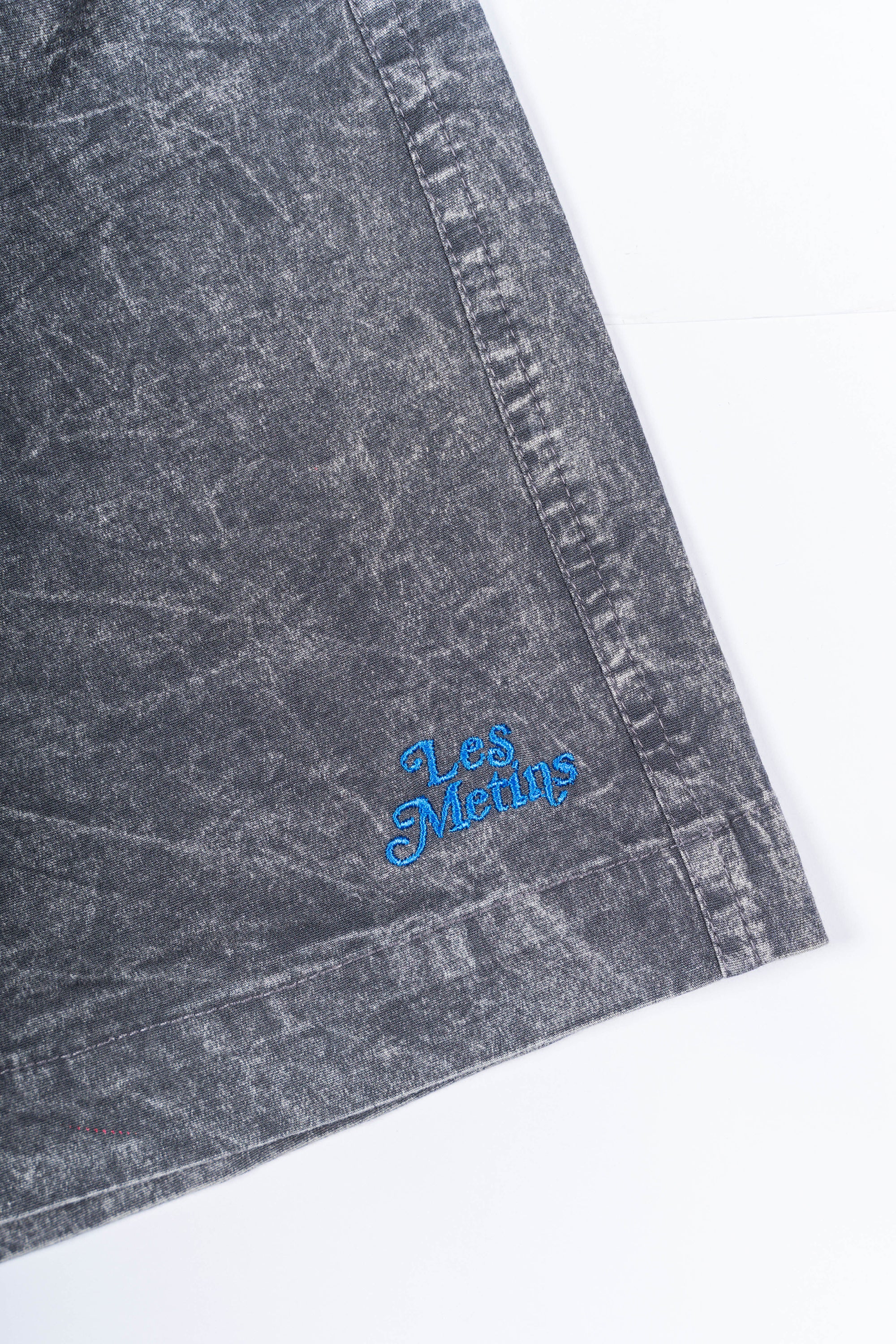 LANY Black Wash Relaxed-Fit Shorts