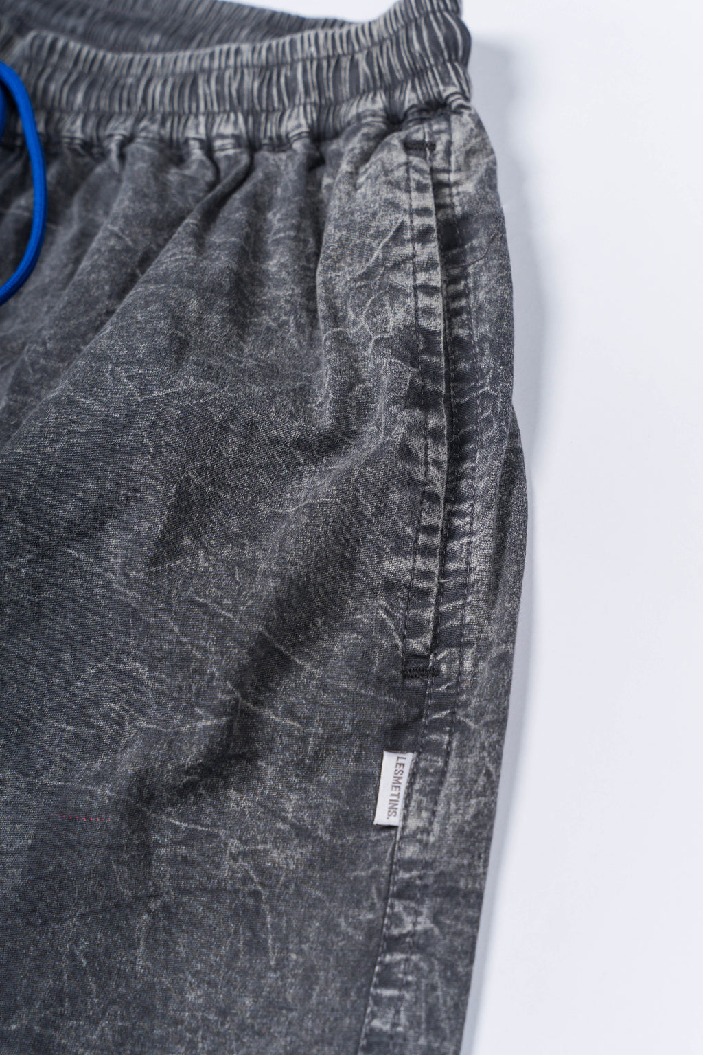 LANY Black Wash Relaxed-Fit Shorts