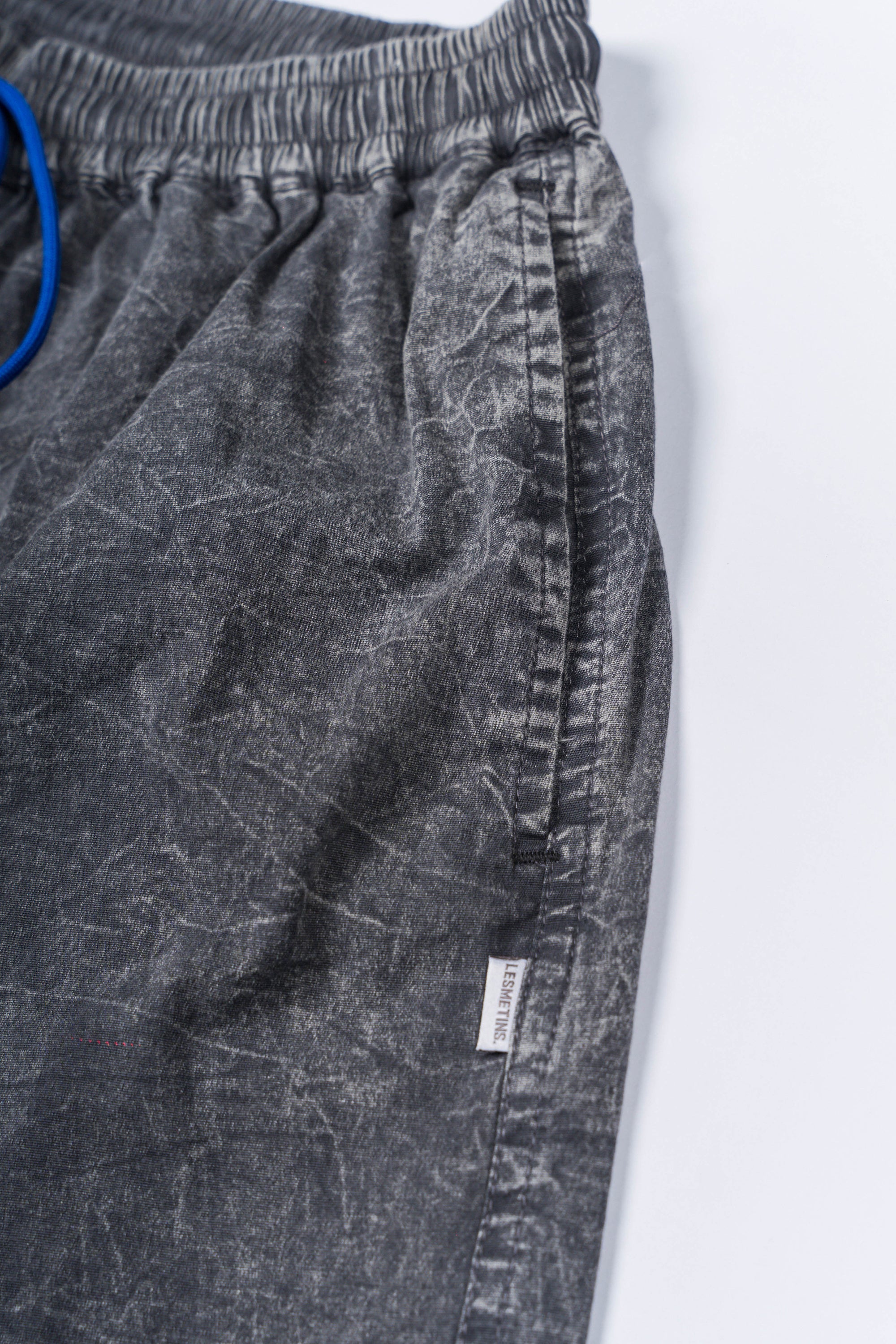 LANY Black Wash Relaxed-Fit Shorts
