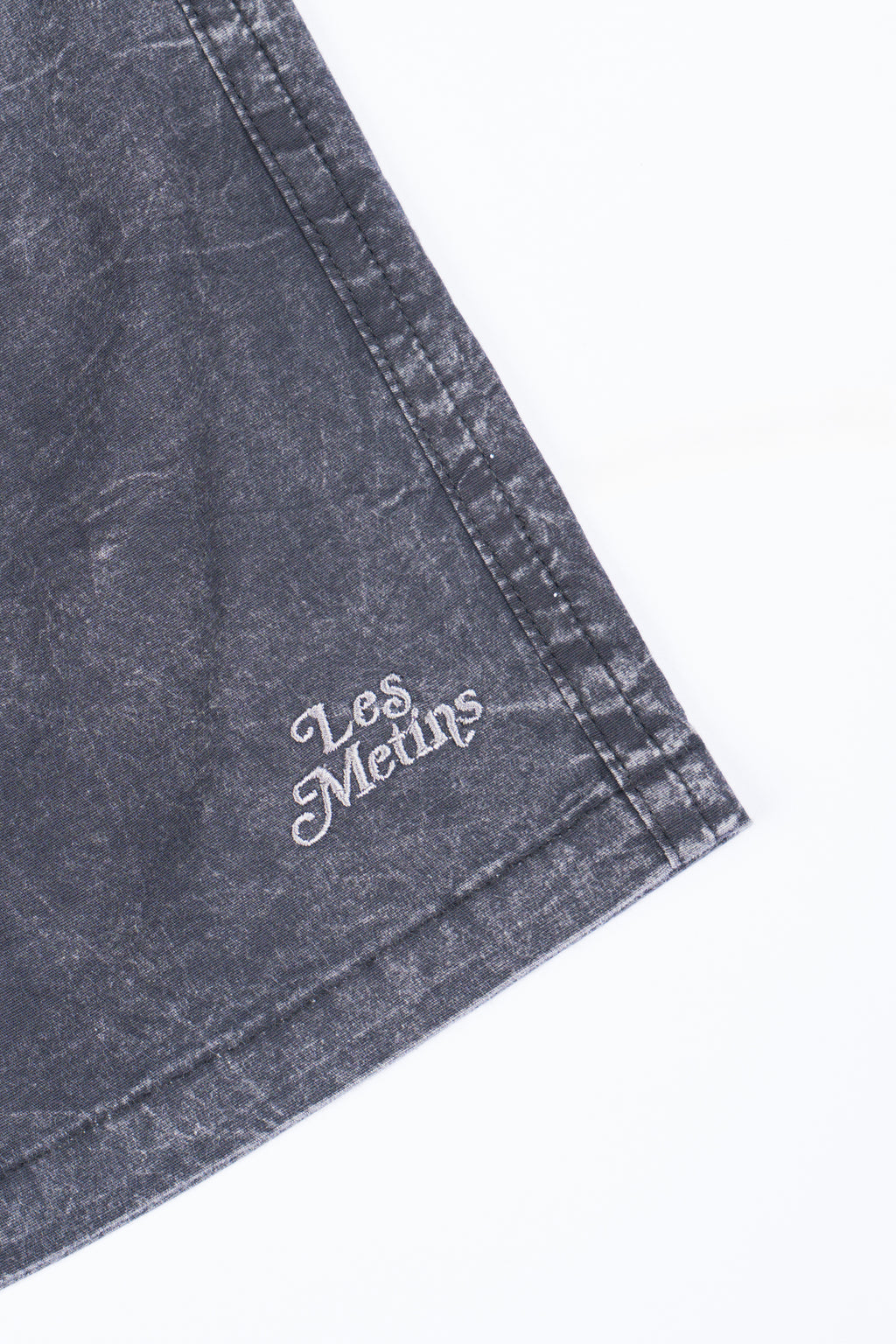 LANY Charcoal Wash Relaxed-Fit Shorts