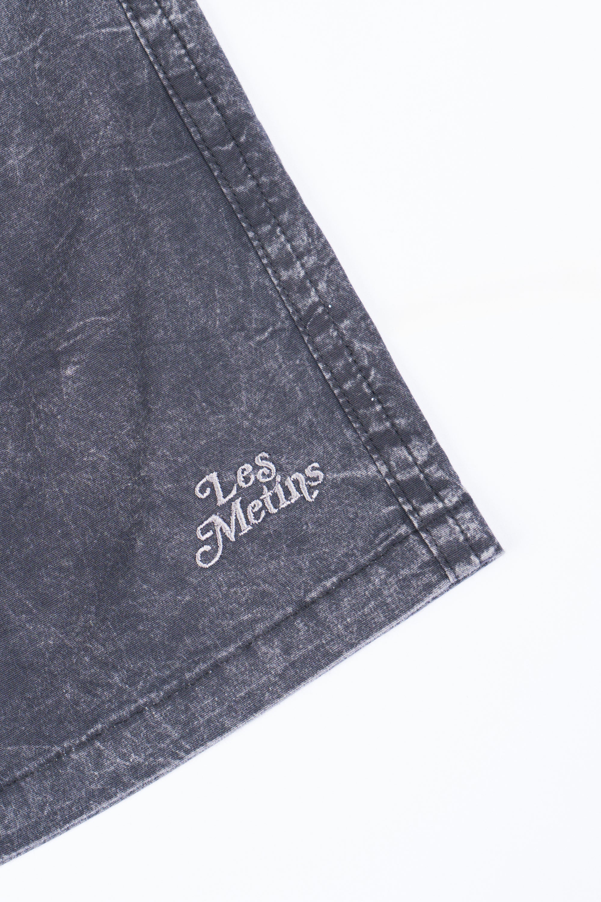 LANY Charcoal Wash Relaxed-Fit Shorts