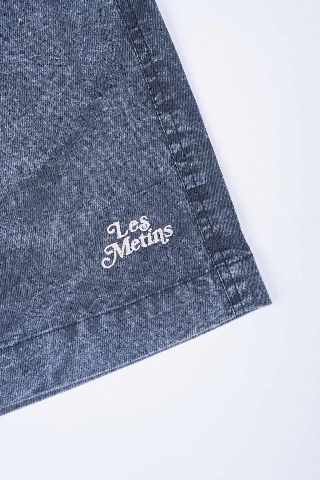 LANY Dark Navy Wash Relaxed-Fit Shorts