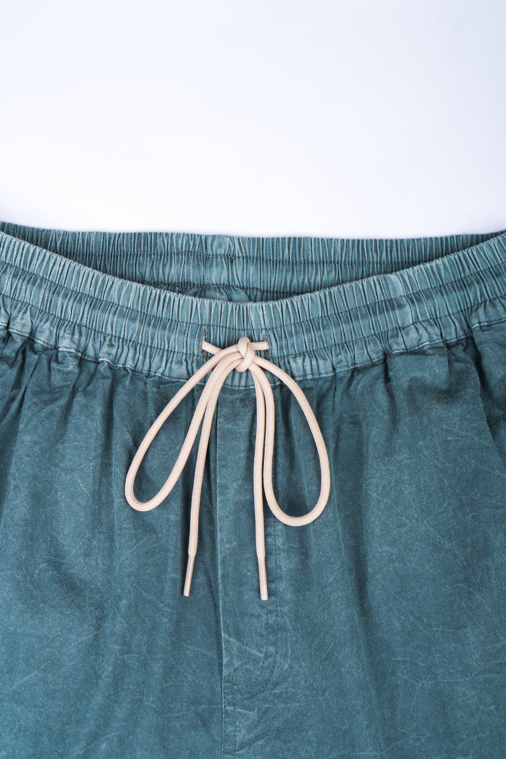 LANY Dark Teal Wash Relaxed-Fit Shorts