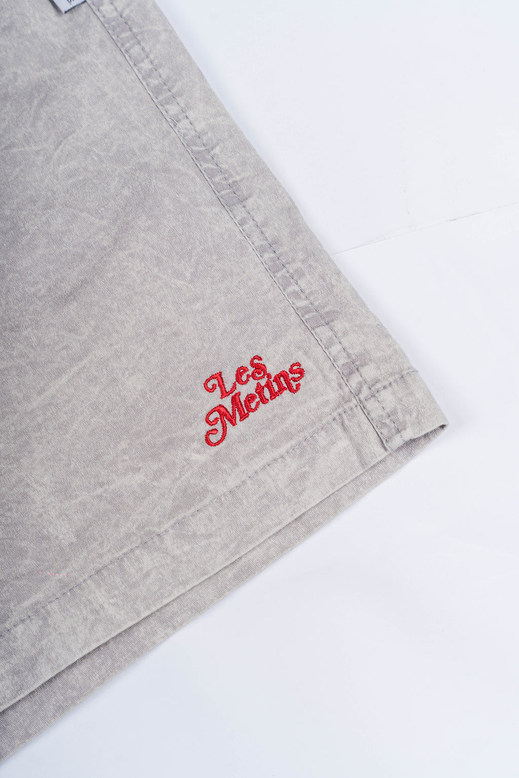 LANY Grey Wash Relaxed-Fit Shorts