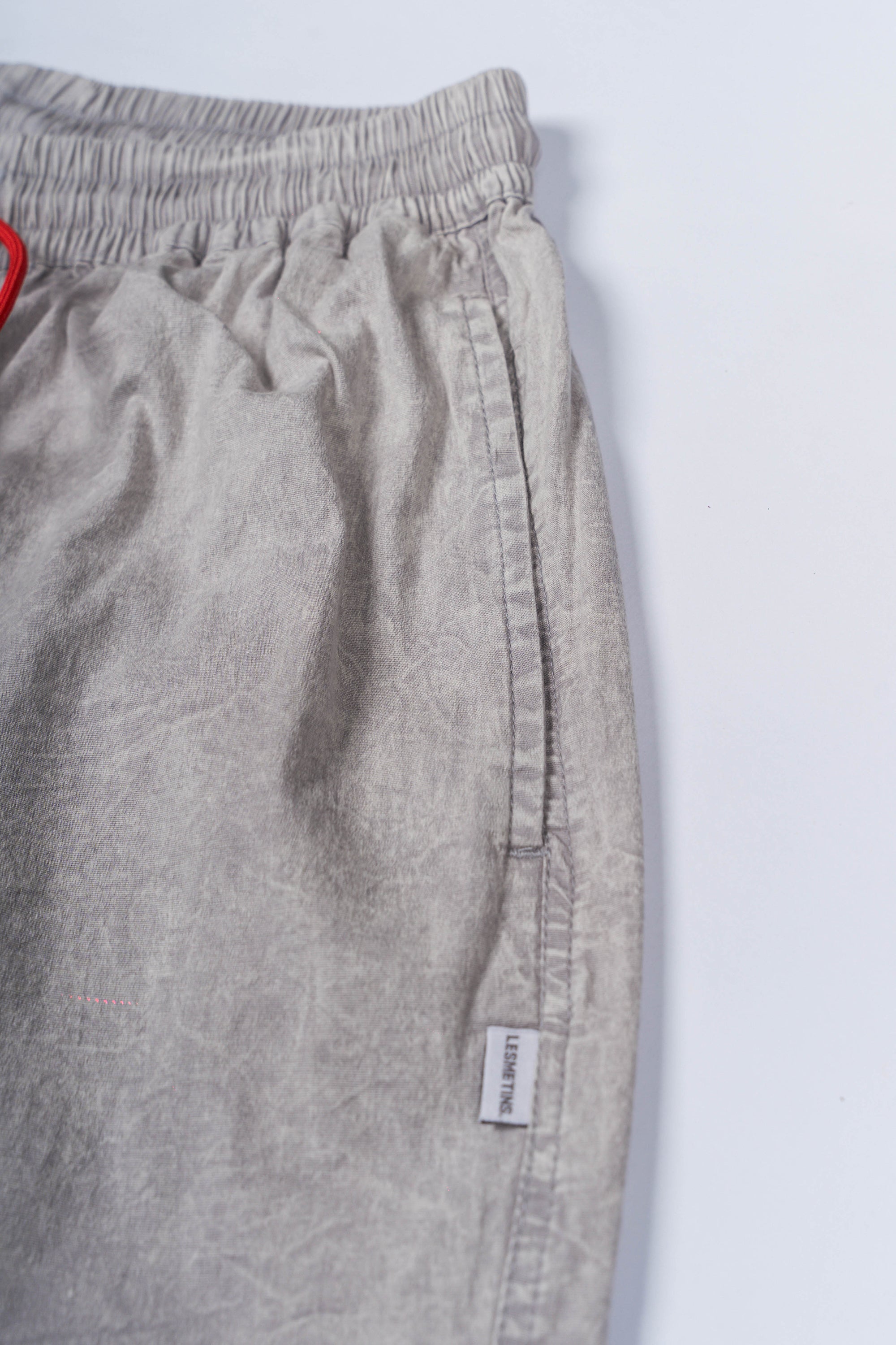 LANY Grey Wash Relaxed-Fit Shorts