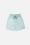 LANY Light Green Wash Relaxed-Fit Shorts