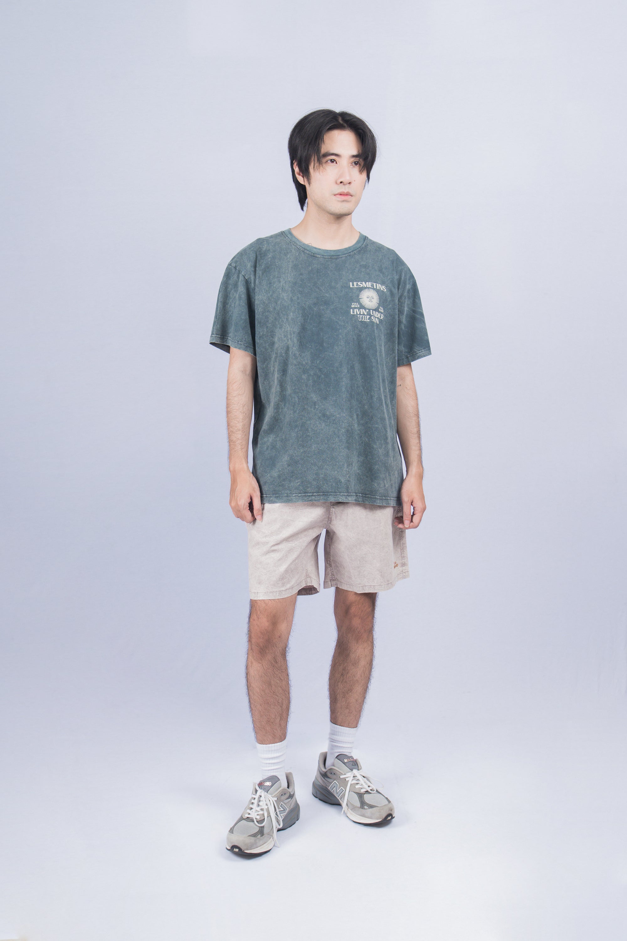 LANY Mocca Wash Relaxed-Fit Shorts