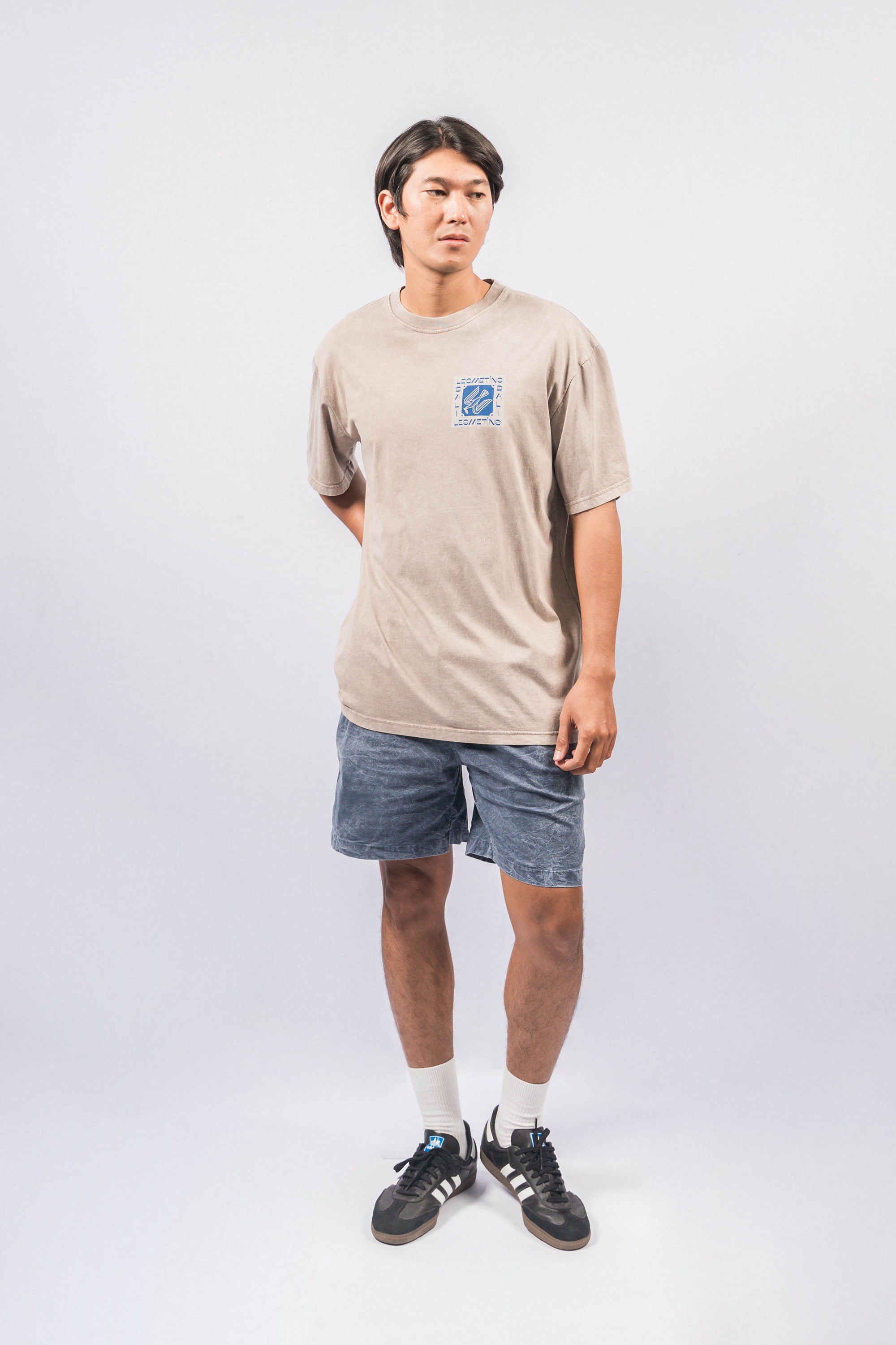 LANY Navy Wash Relaxed-Fit Shorts