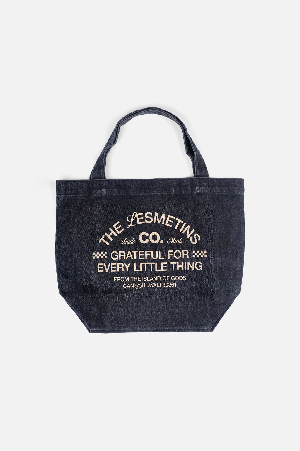 PALACE Black Wash Cotton Canvas Totebag
