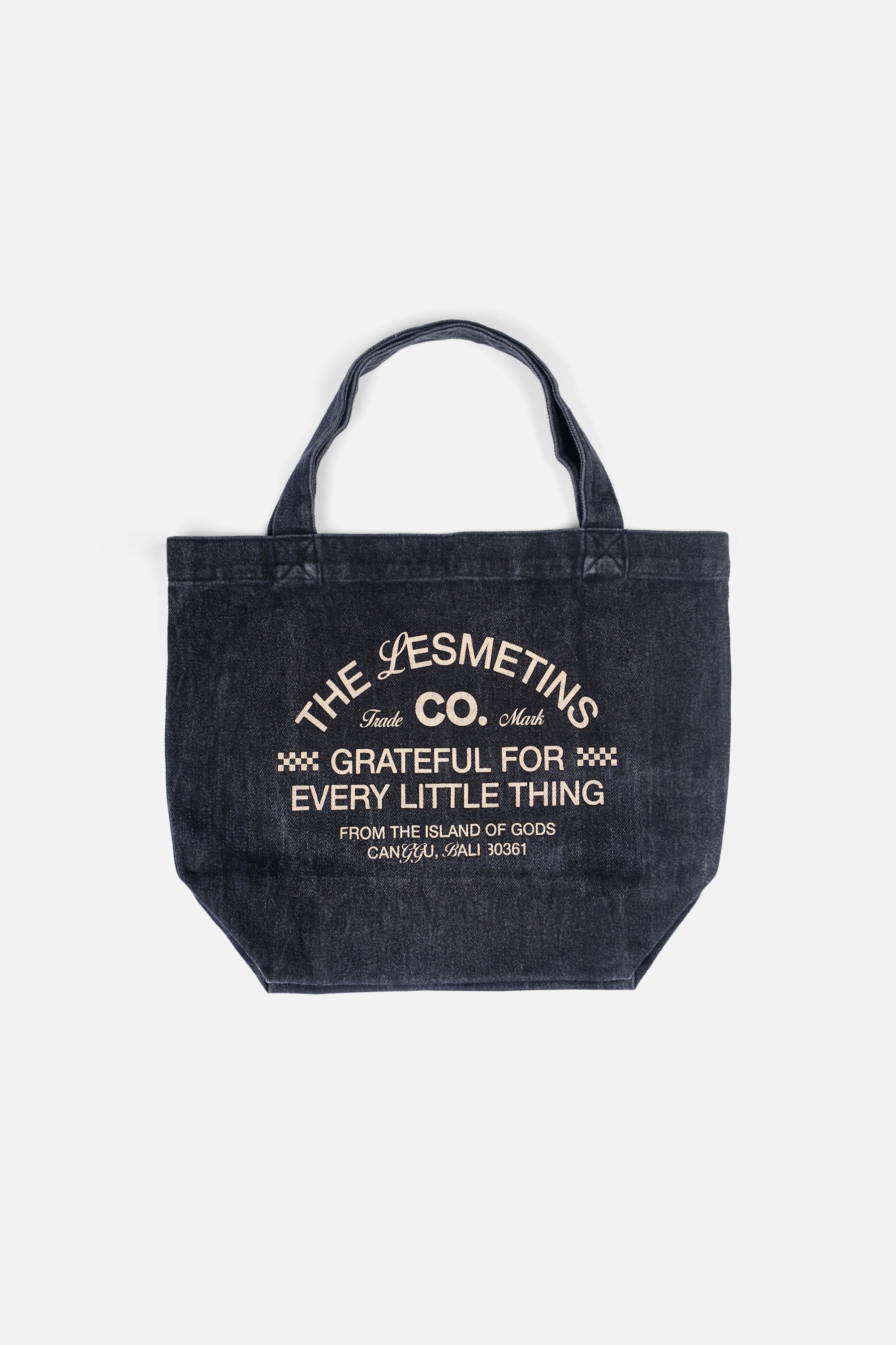 PALACE Black Wash Cotton Canvas Totebag
