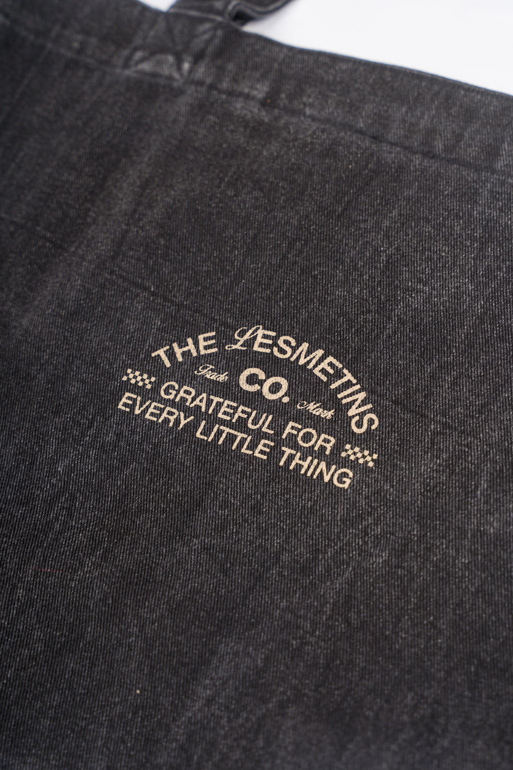 PALACE Black Wash Cotton Canvas Totebag