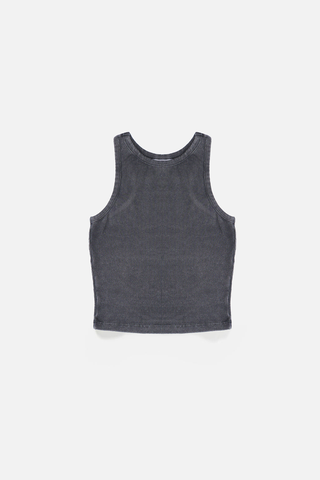 LISA Charcoal Wash Regular-Fit Ribbed Tank