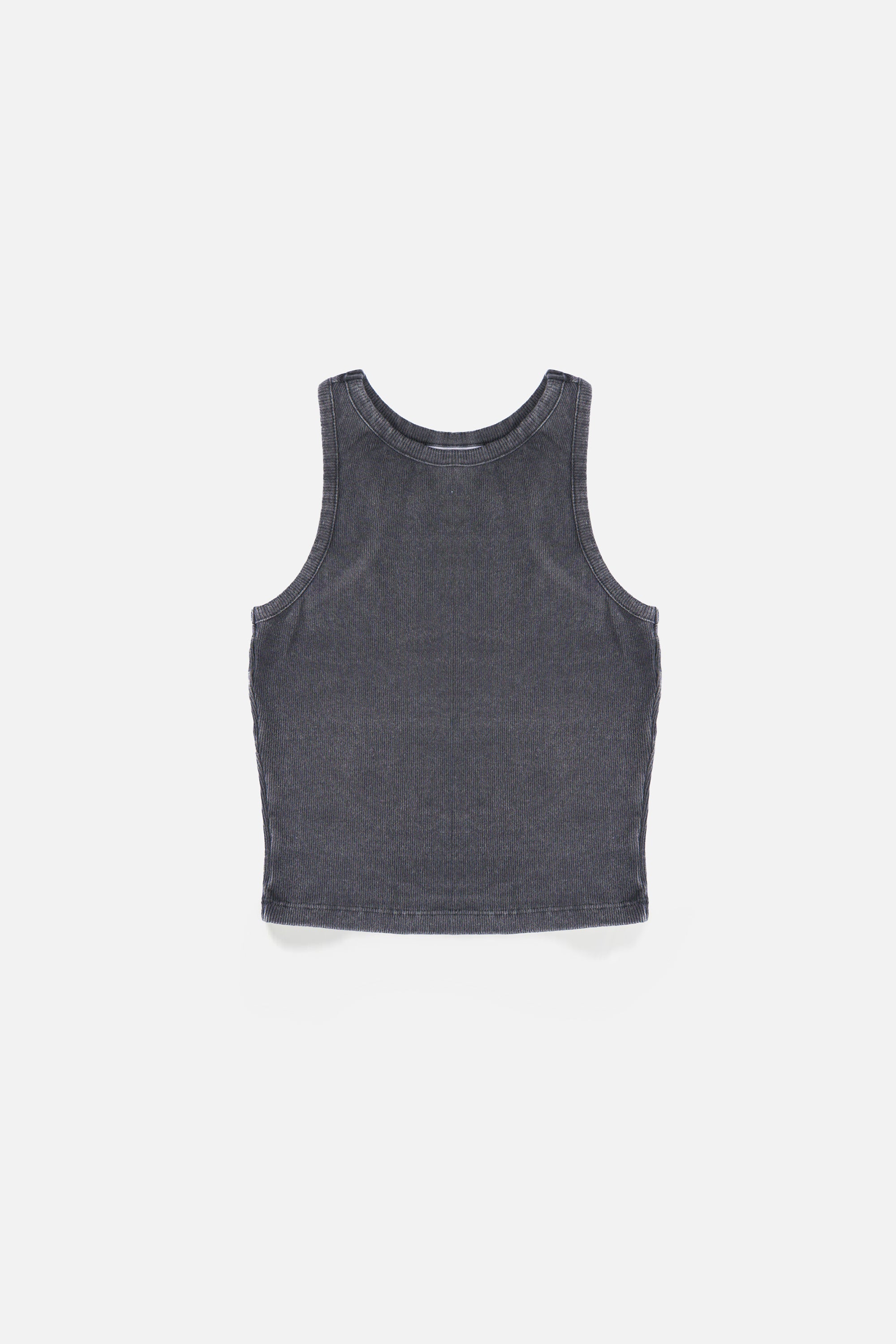LISA Charcoal Wash Regular-Fit Ribbed Tank