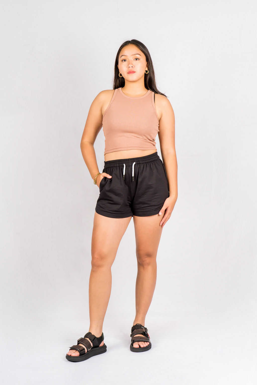 LISA Cream Regular-Fit Ribbed Tank