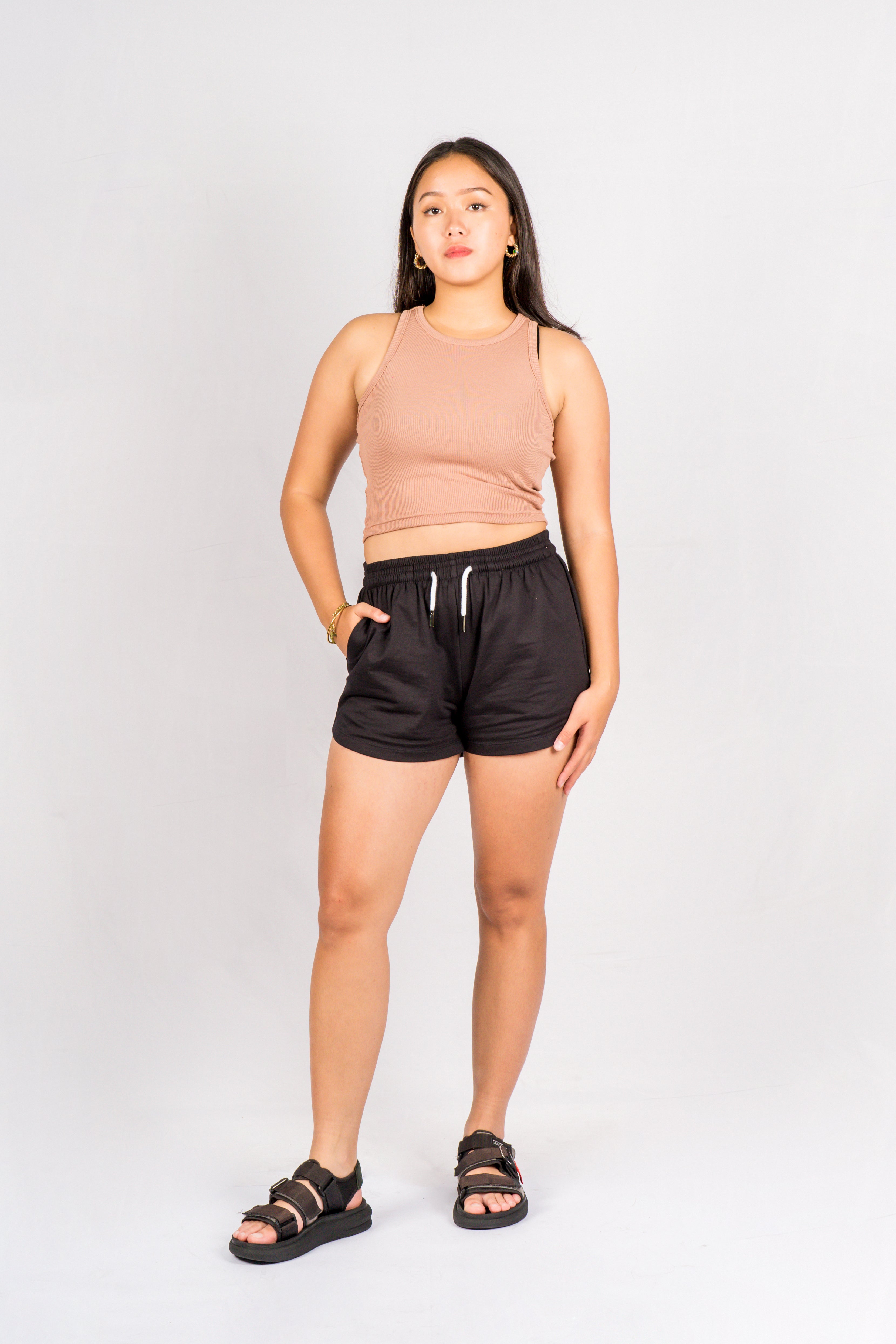 LISA Cream Regular-Fit Ribbed Tank