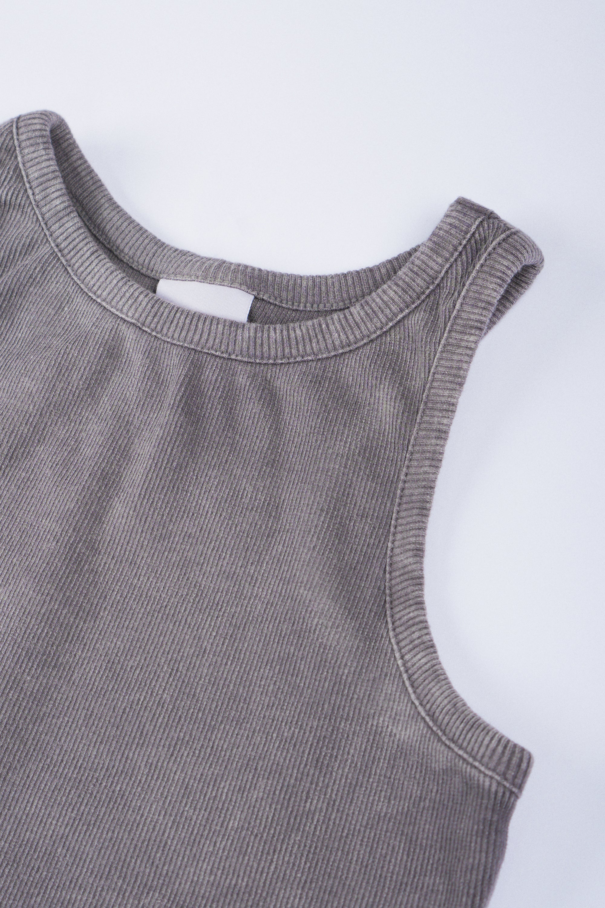 LISA Mocca Wash Regular-Fit Ribbed Tank