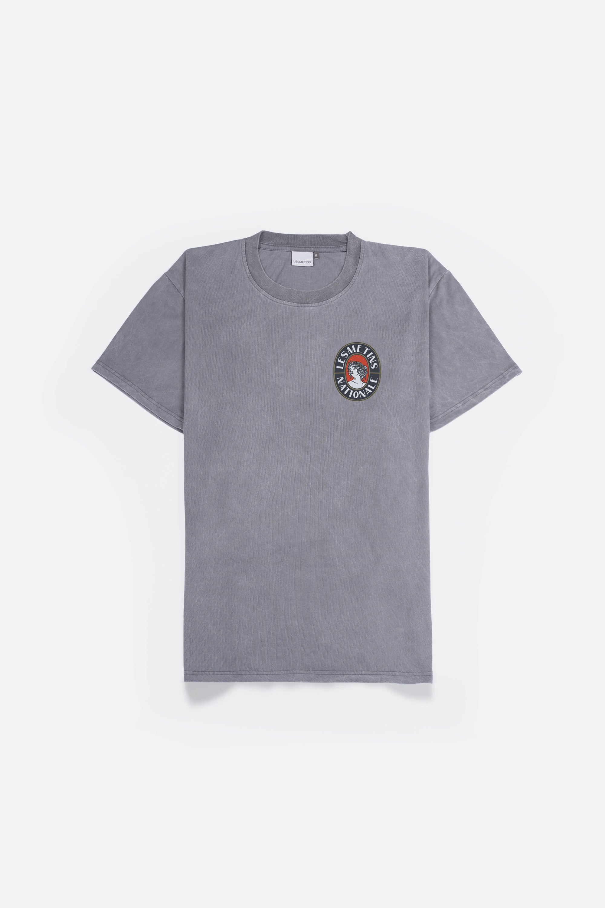 ARIEL Grey Wash Loose-Fit Tee