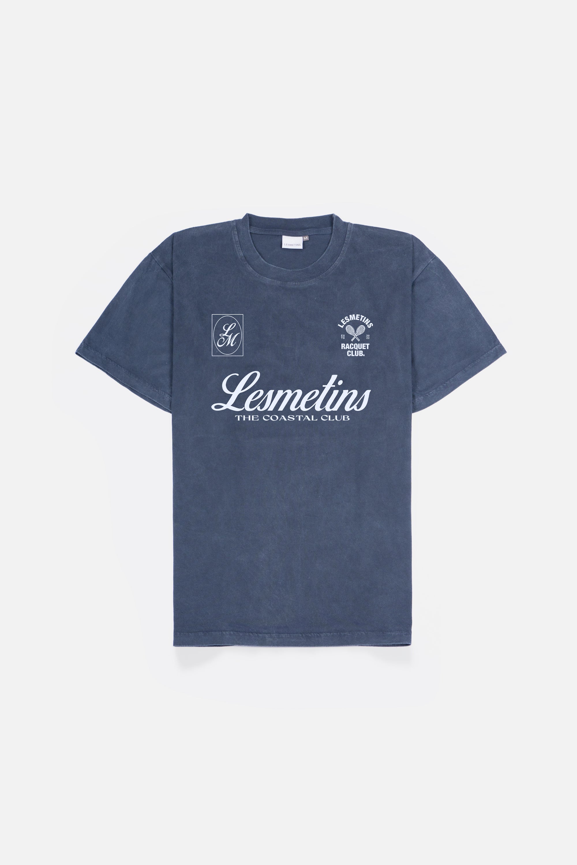 BACKYARD Navy Wash Loose-Fit Tee