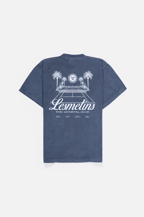 BACKYARD Navy Wash Loose-Fit Tee