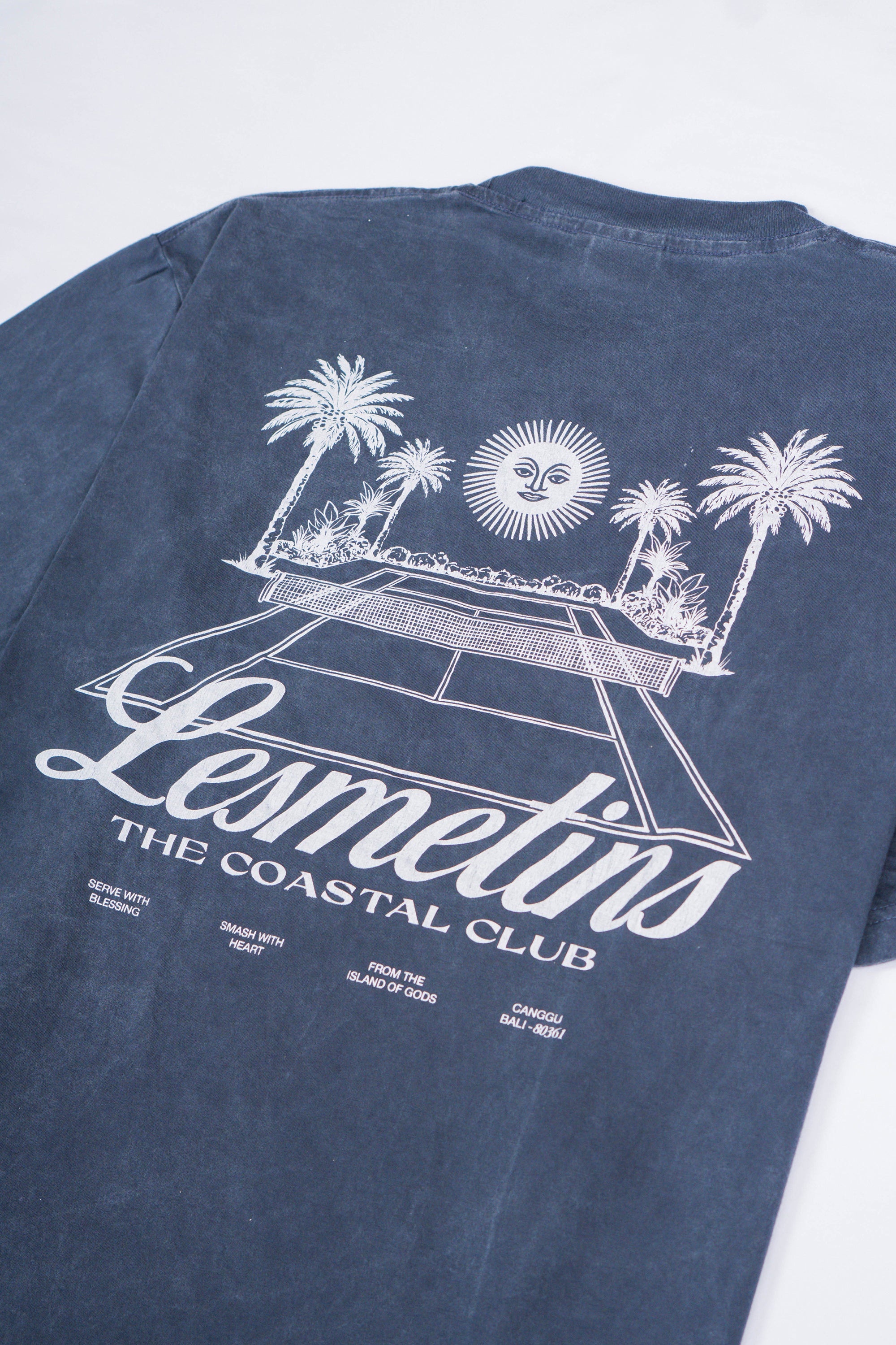 BACKYARD Navy Wash Loose-Fit Tee