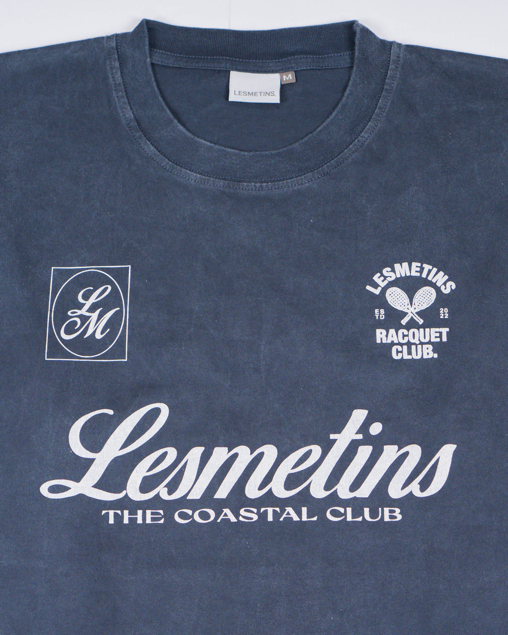 BACKYARD Navy Wash Loose-Fit Tee