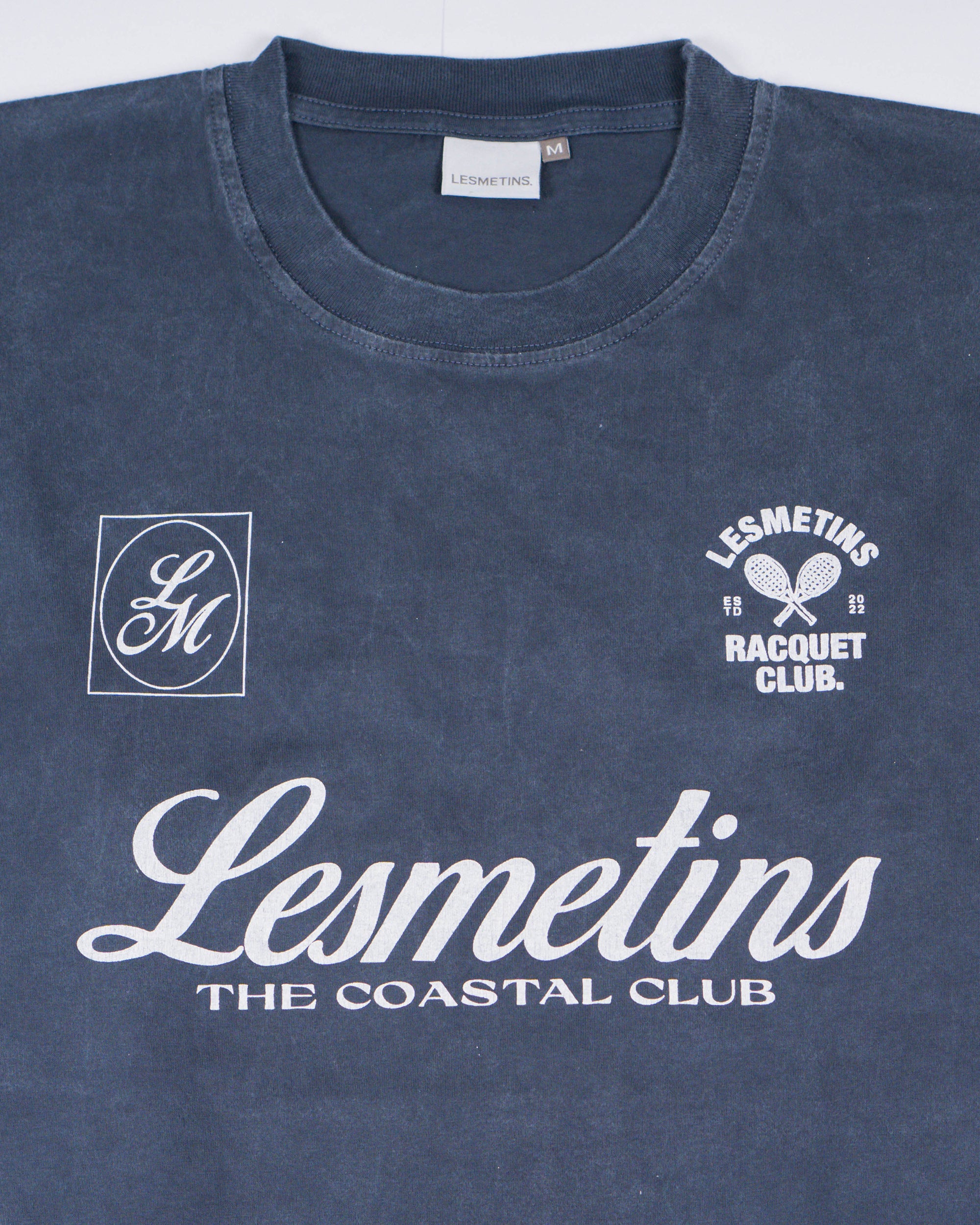 BACKYARD Navy Wash Loose-Fit Tee