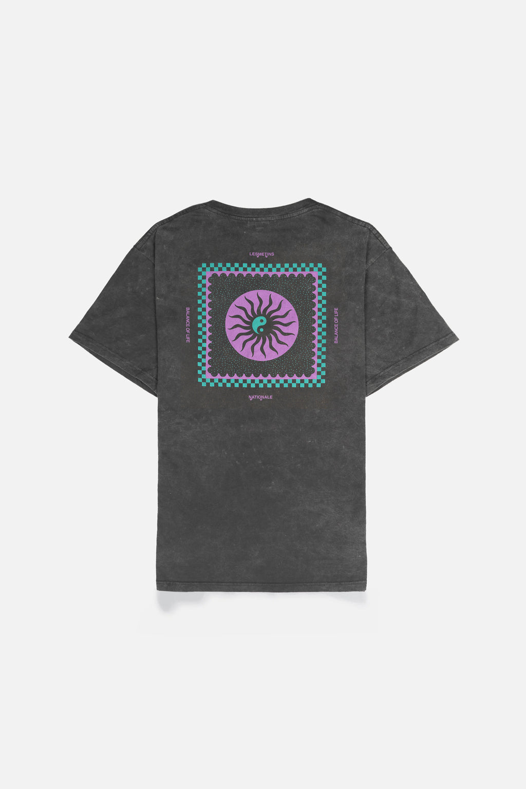 BALANCE Black Wash Relaxed-Fit Tee