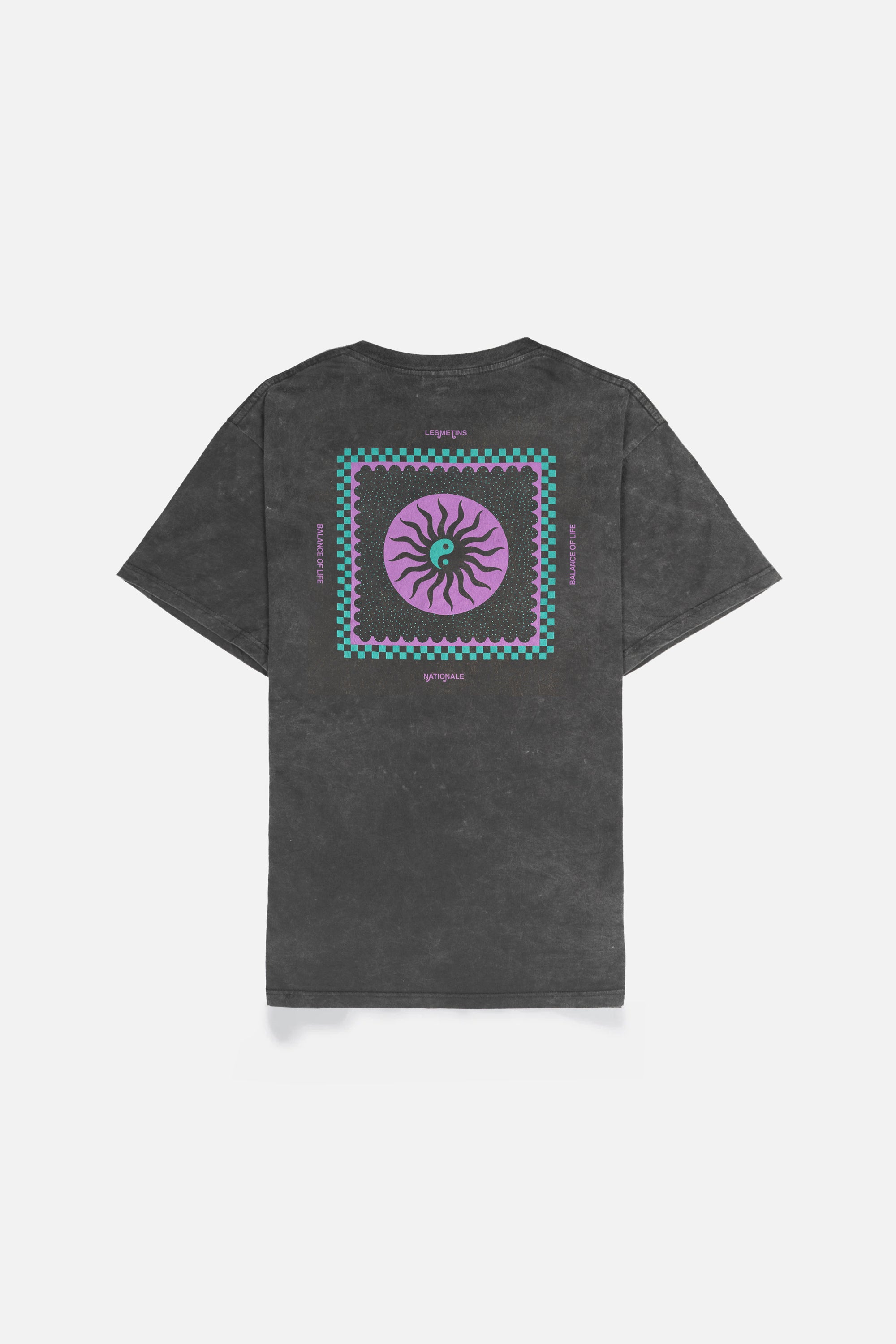 BALANCE Black Wash Relaxed-Fit Tee
