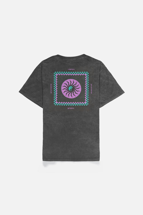 BALANCE Black Wash Relaxed-Fit Tee