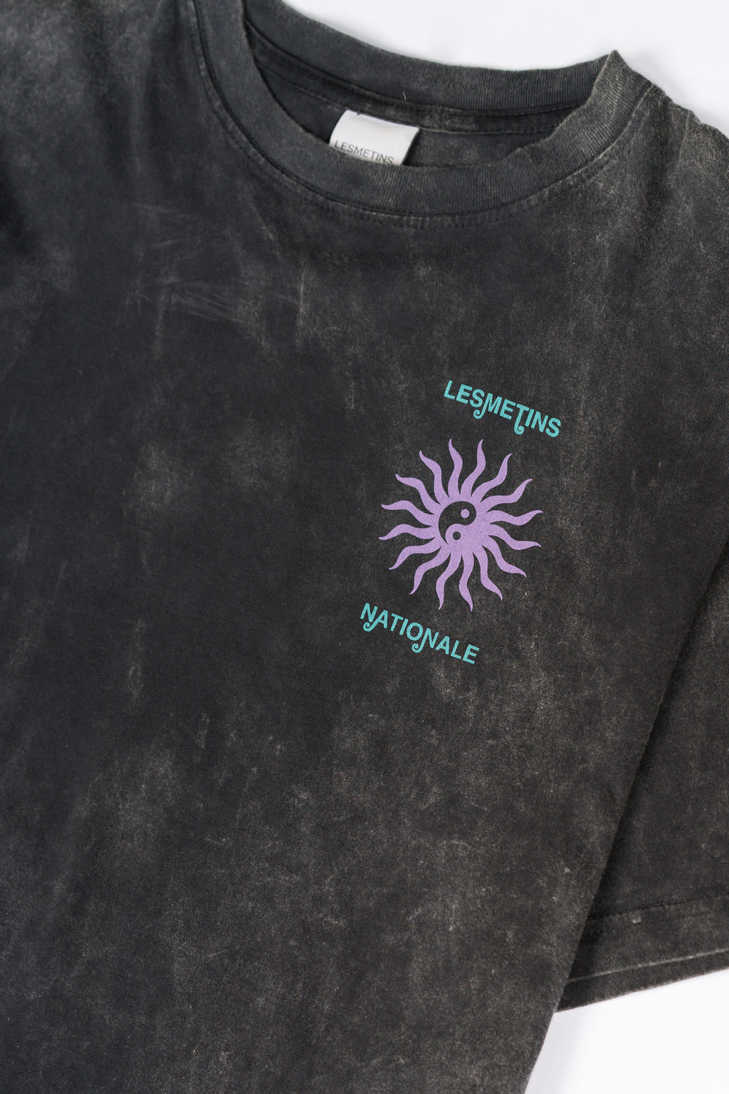 BALANCE Black Wash Relaxed-Fit Tee