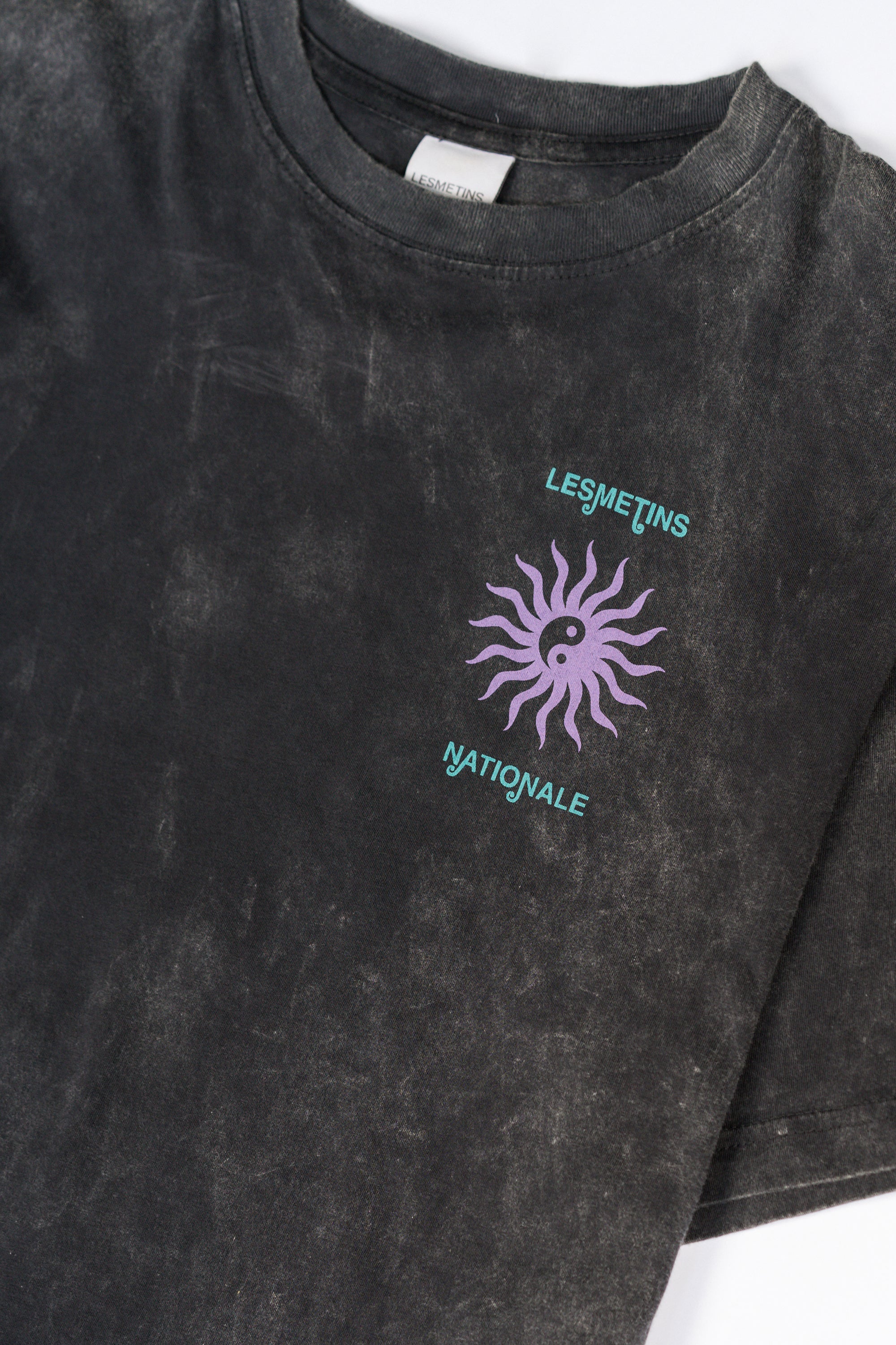 BALANCE Black Wash Relaxed-Fit Tee