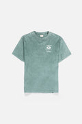 BIRD Olive Green Wash Relaxed-Fit Tee