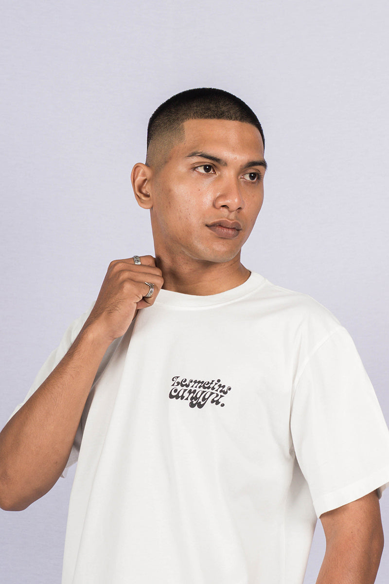 CHALLA Off-White Wash Loose-Fit Tee