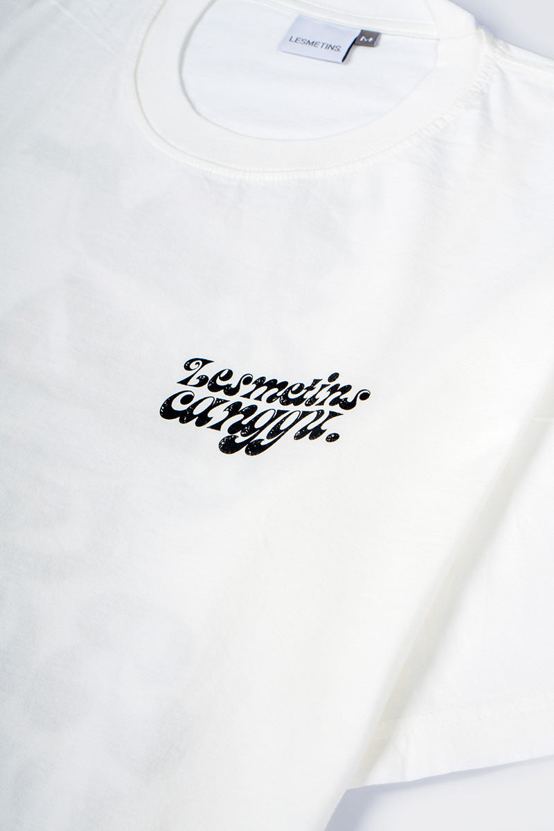 CHALLA Off-White Wash Loose-Fit Tee