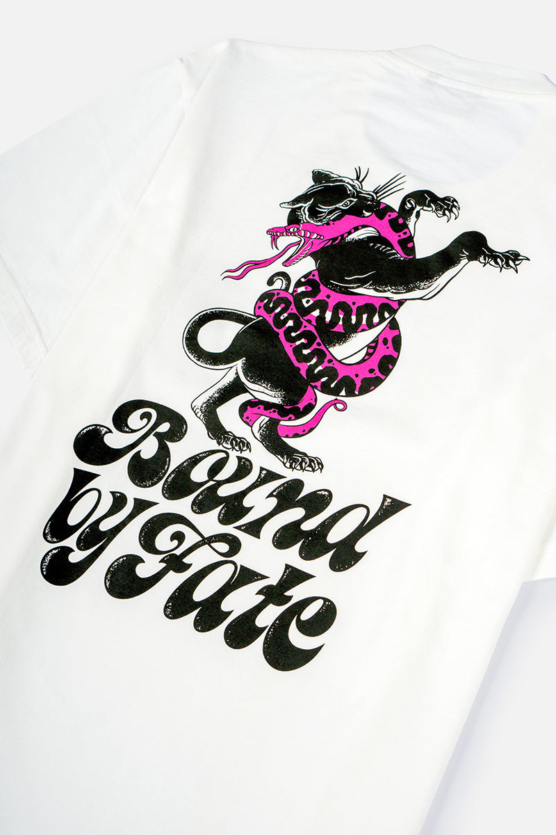 CHALLA Off-White Wash Loose-Fit Tee