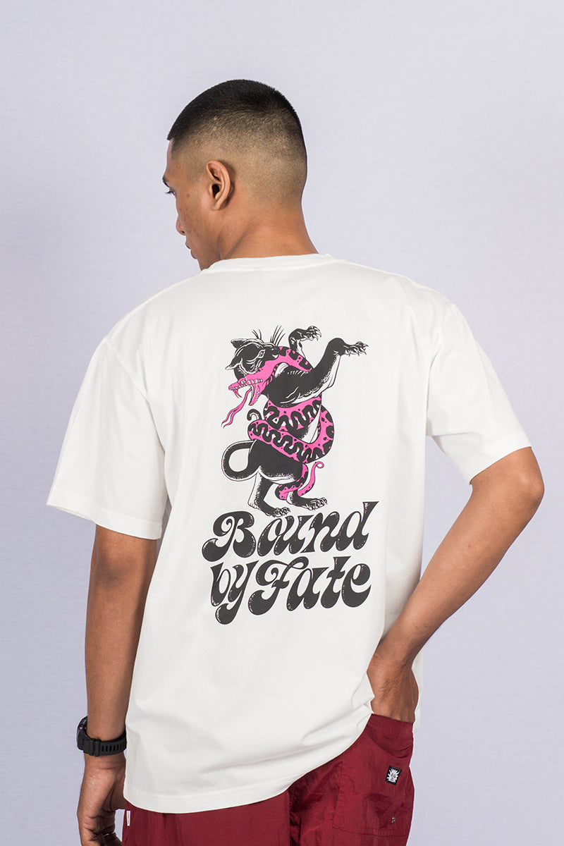 CHALLA Off-White Wash Loose-Fit Tee