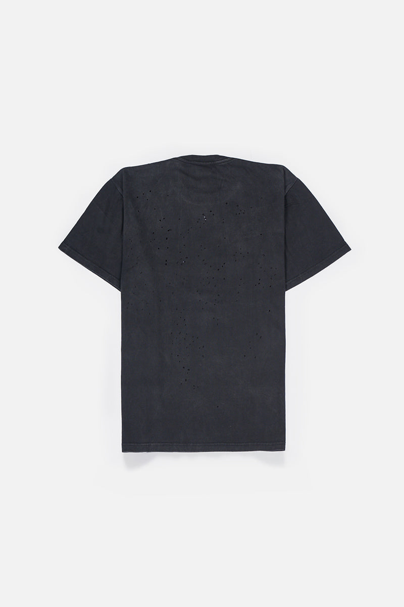 FALCON Black Wash Loose-Fit Tee (Perforated)