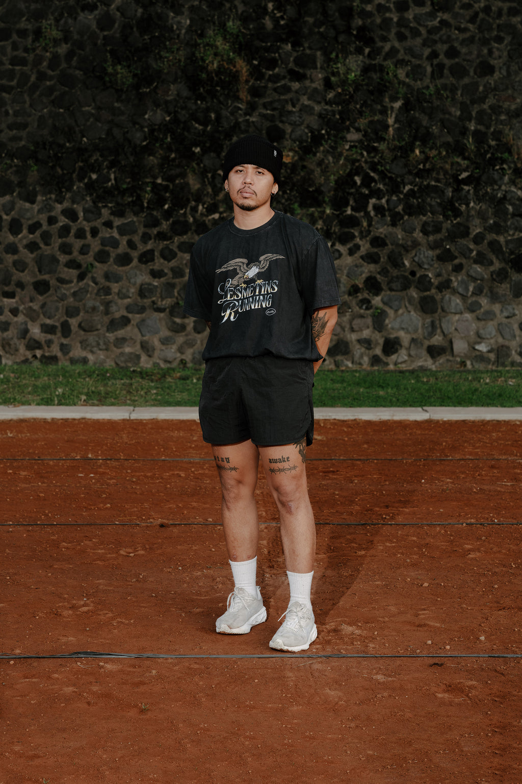 FALCON Black Wash Loose-Fit Tee
