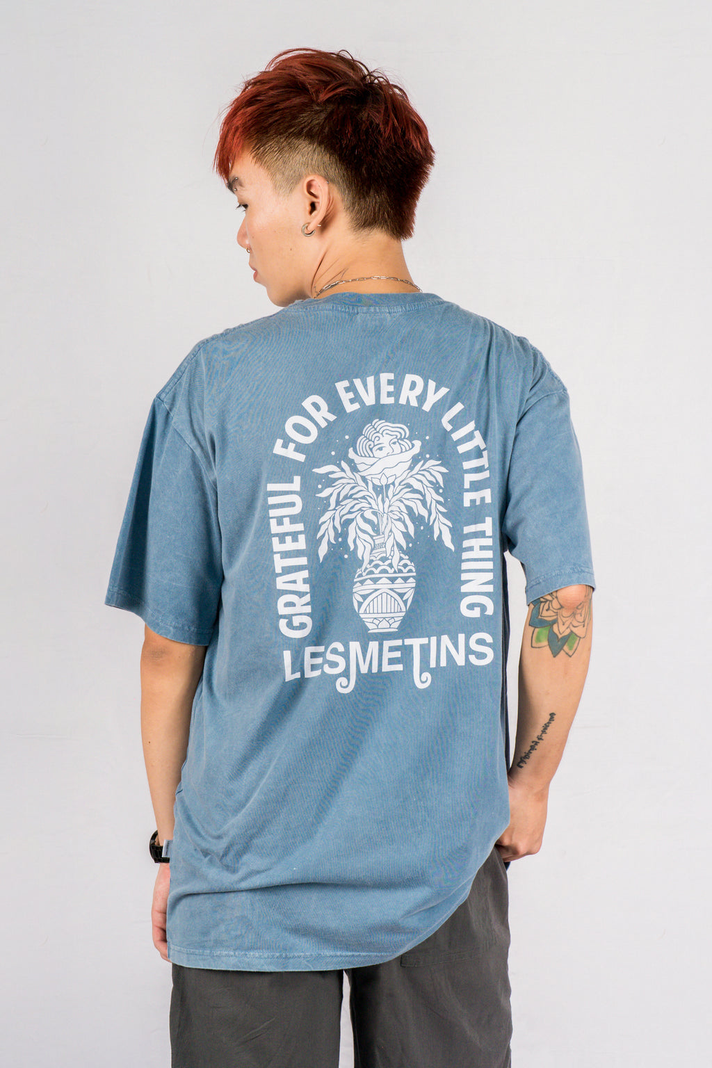 GYNA Deep Blue Wash Relaxed-Fit Tee