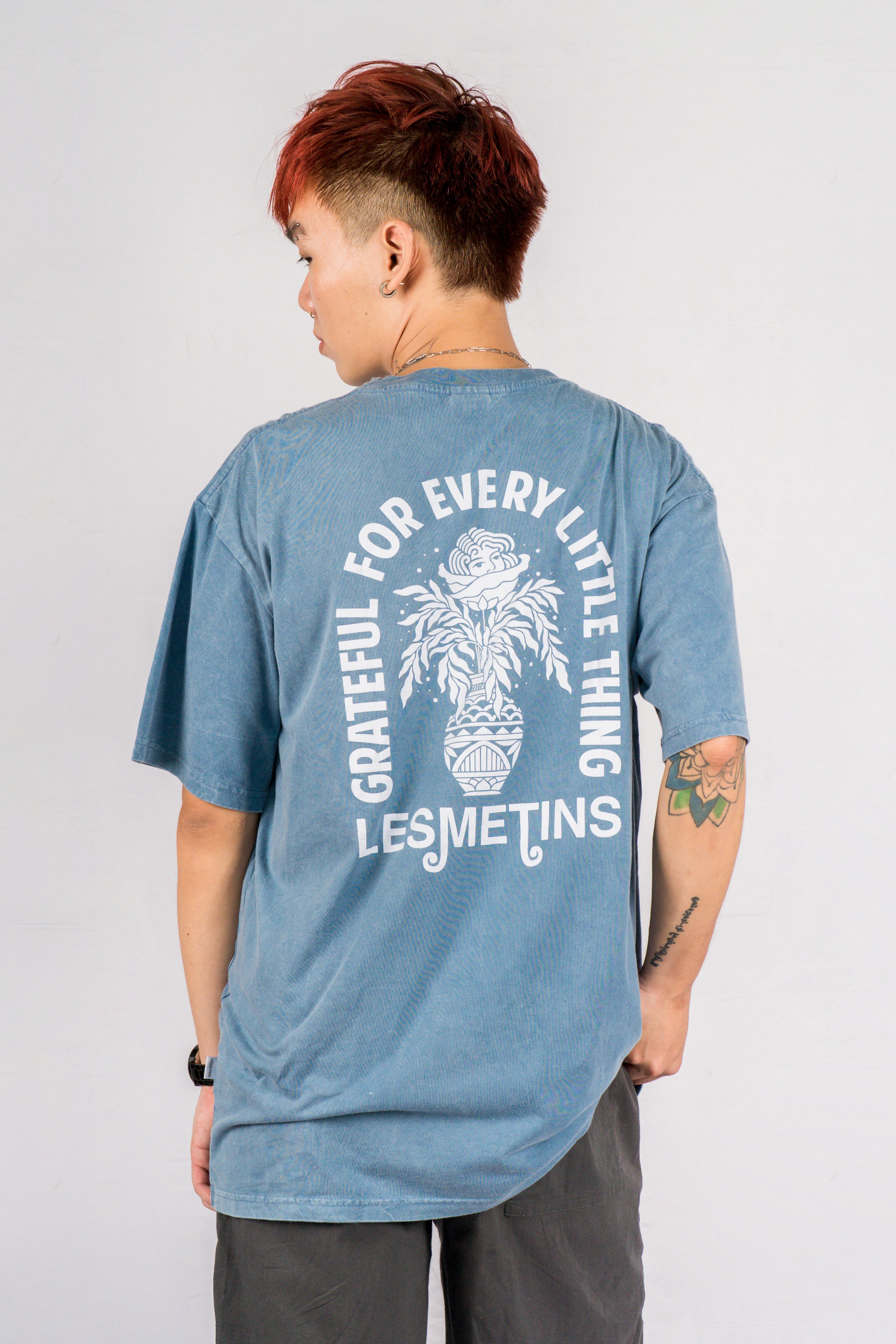 GYNA Deep Blue Wash Relaxed-Fit Tee