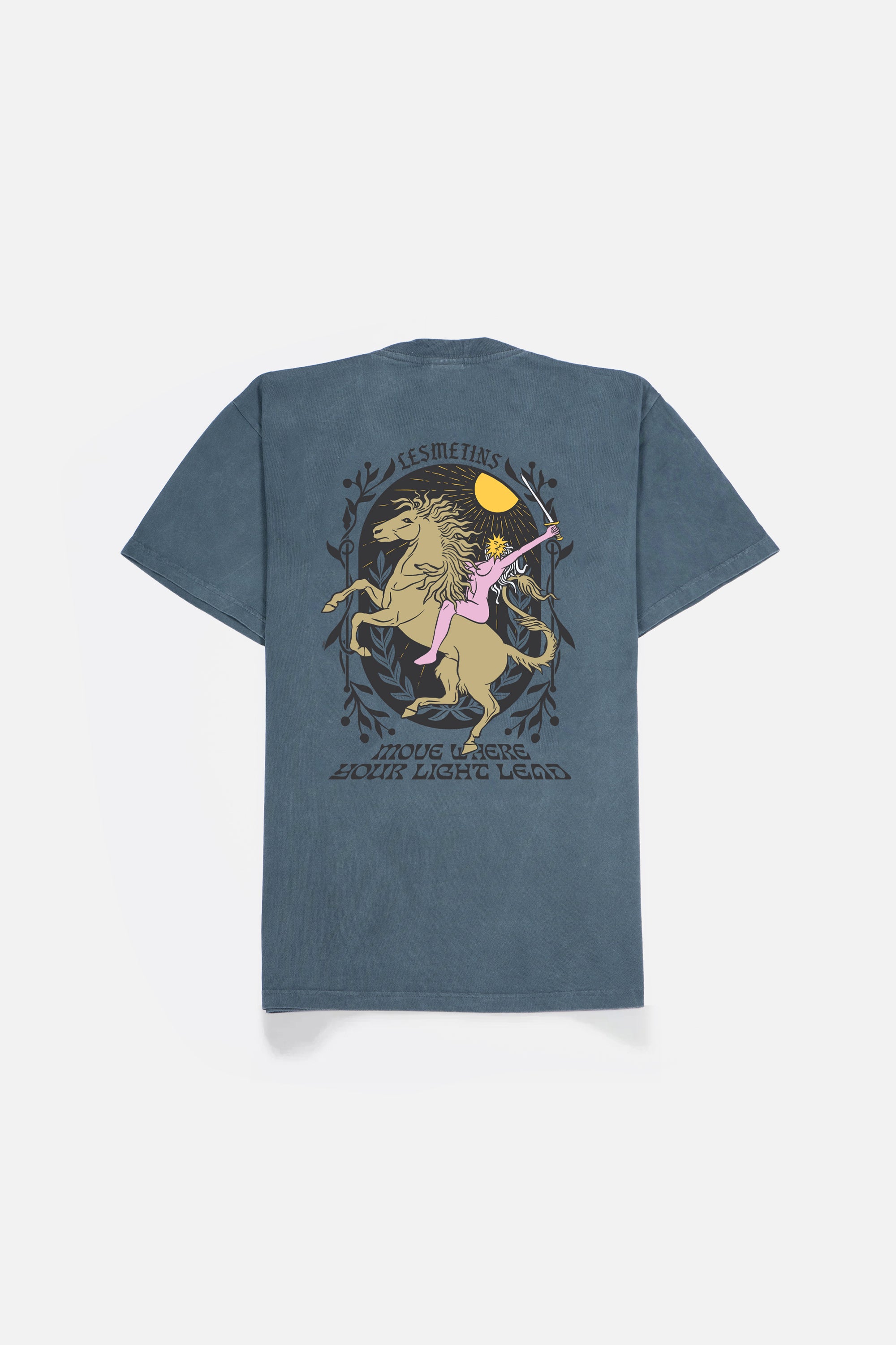 ISABELL Green Bottle Wash Loose-Fit Tee