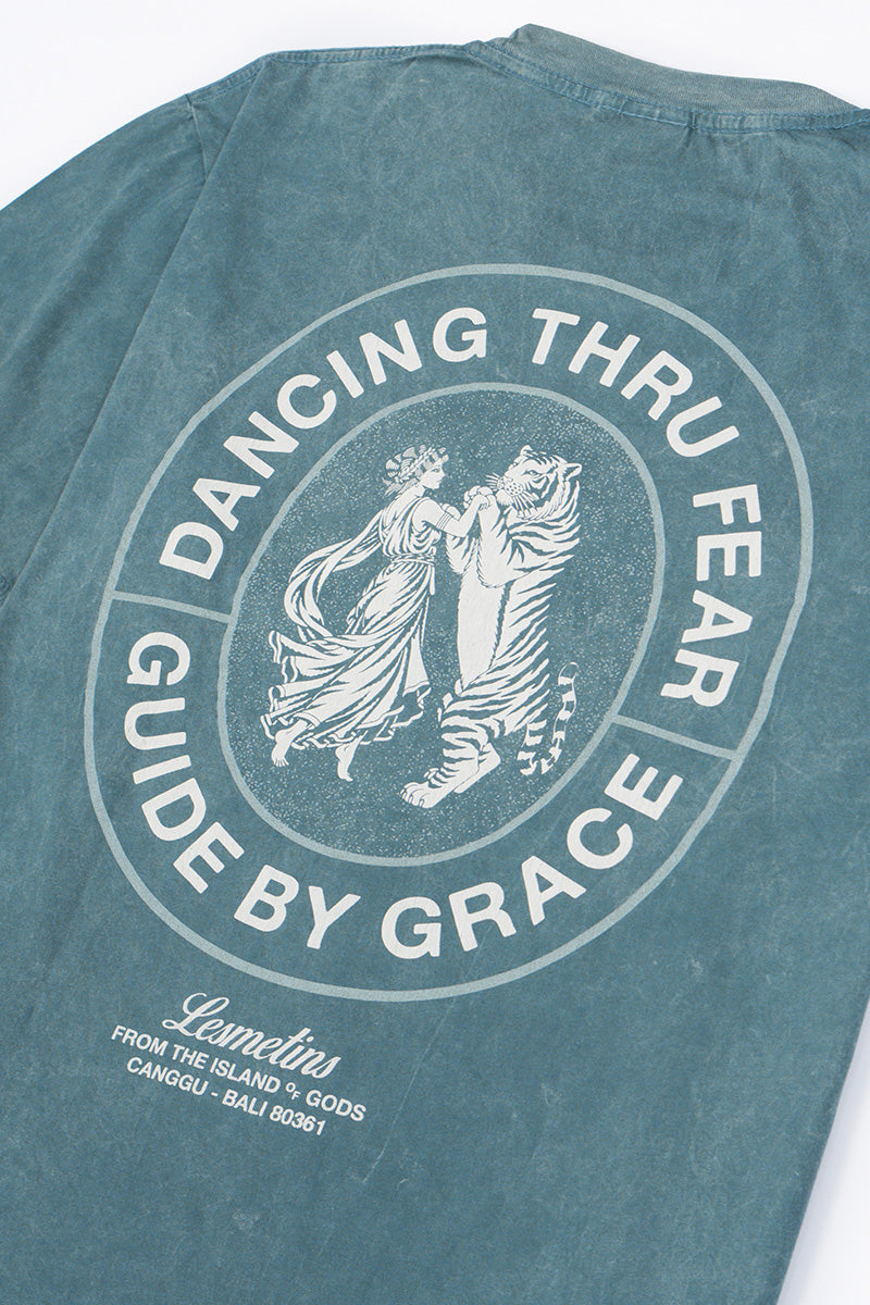 MABEL Green Bottle Wash Loose-Fit Tee