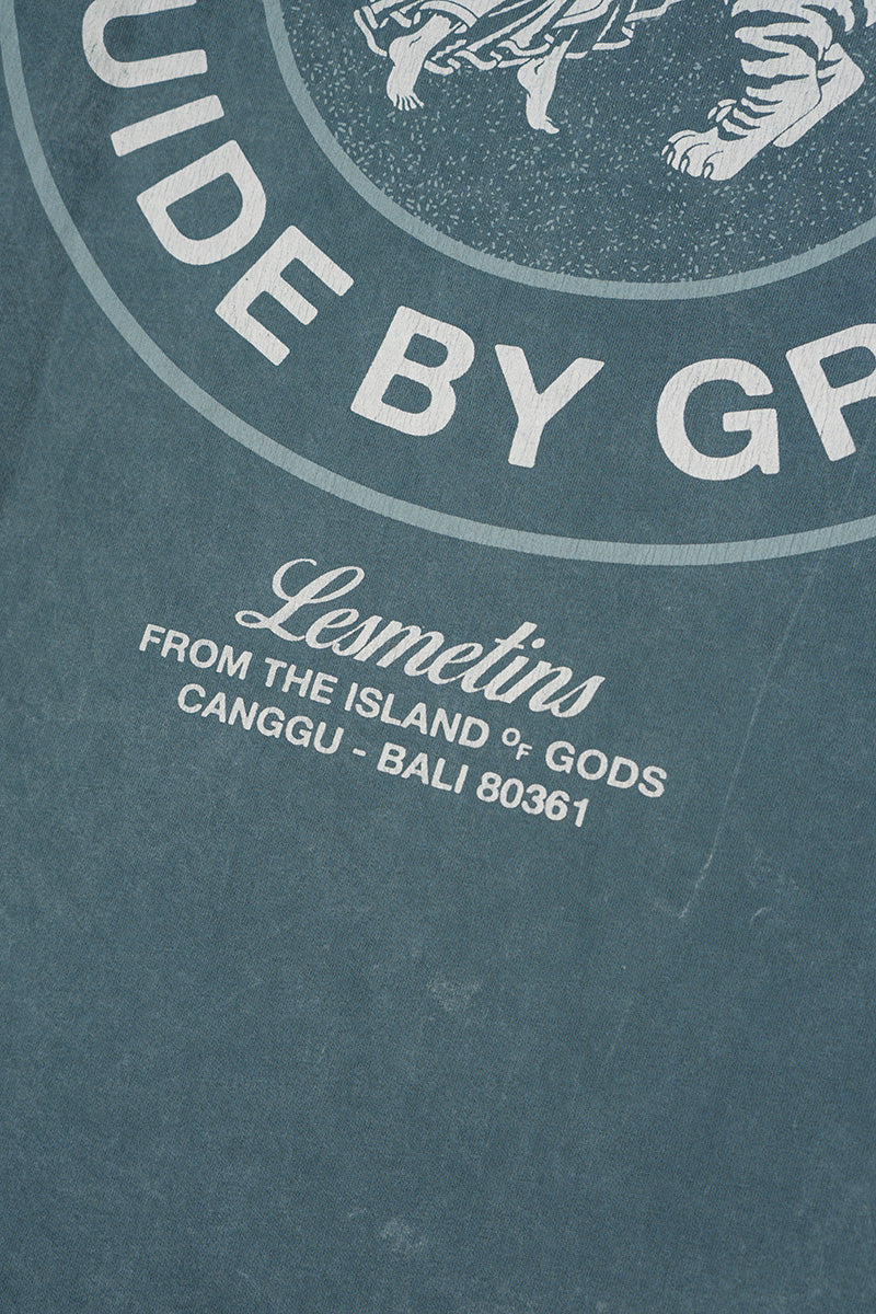 MABEL Green Bottle Wash Loose-Fit Tee